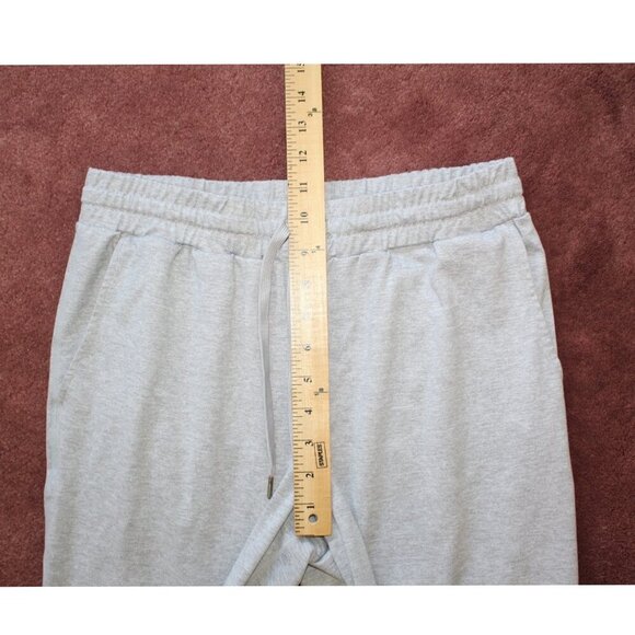 Quince Flow knit Mid Rise Men's Joggers Small Heather Pale Grey Outdoor Gym Run - Picture 3 of 10
